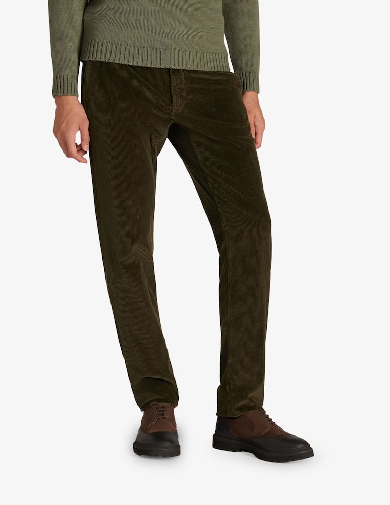 rinascente Slowear Incotex Pantalone slim fit in velluto a coste