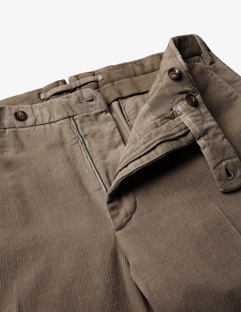 rinascente Slowear Incotex Pantalone regular fit in velluto a coste certificato