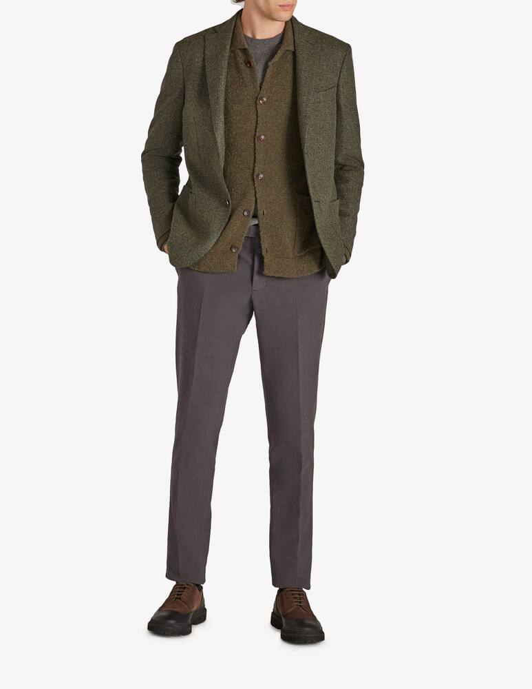 rinascente Slowear Incotex Pantalone slim fit in doeskin certificato