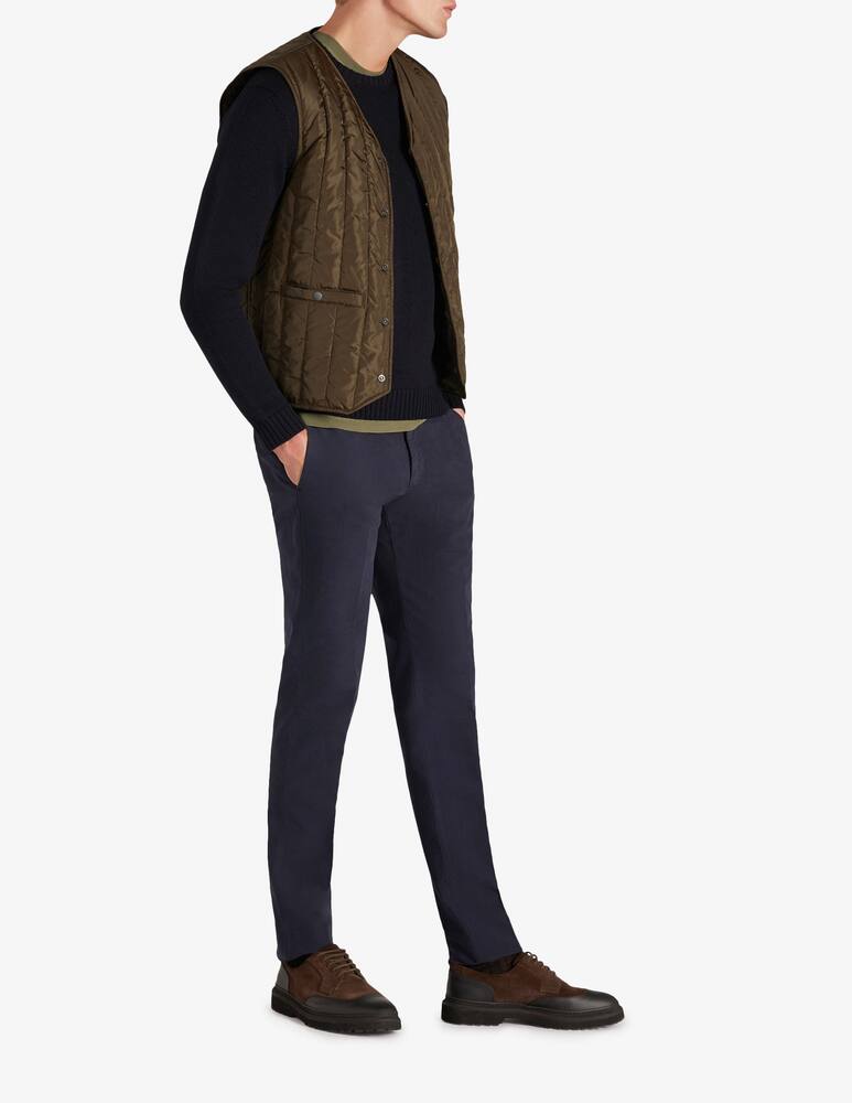 rinascente Slowear Incotex Pantalone slim fit in doeskin certificato