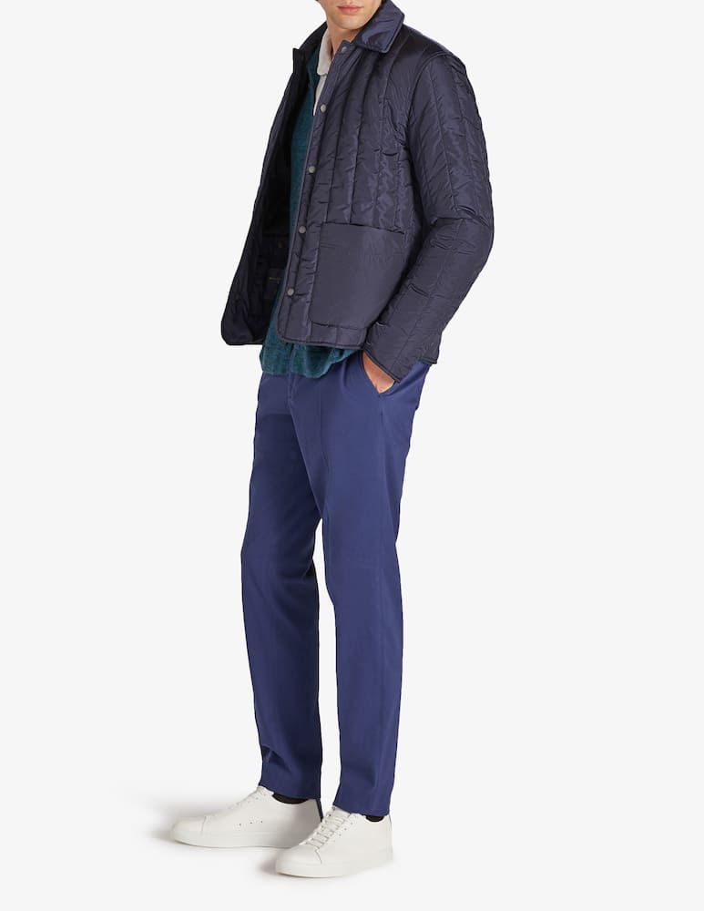 rinascente Slowear Incotex Pantalone tapered fit in tricocell certificato