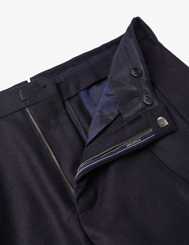 rinascente Slowear Incotex Seamless fit flannel trousers