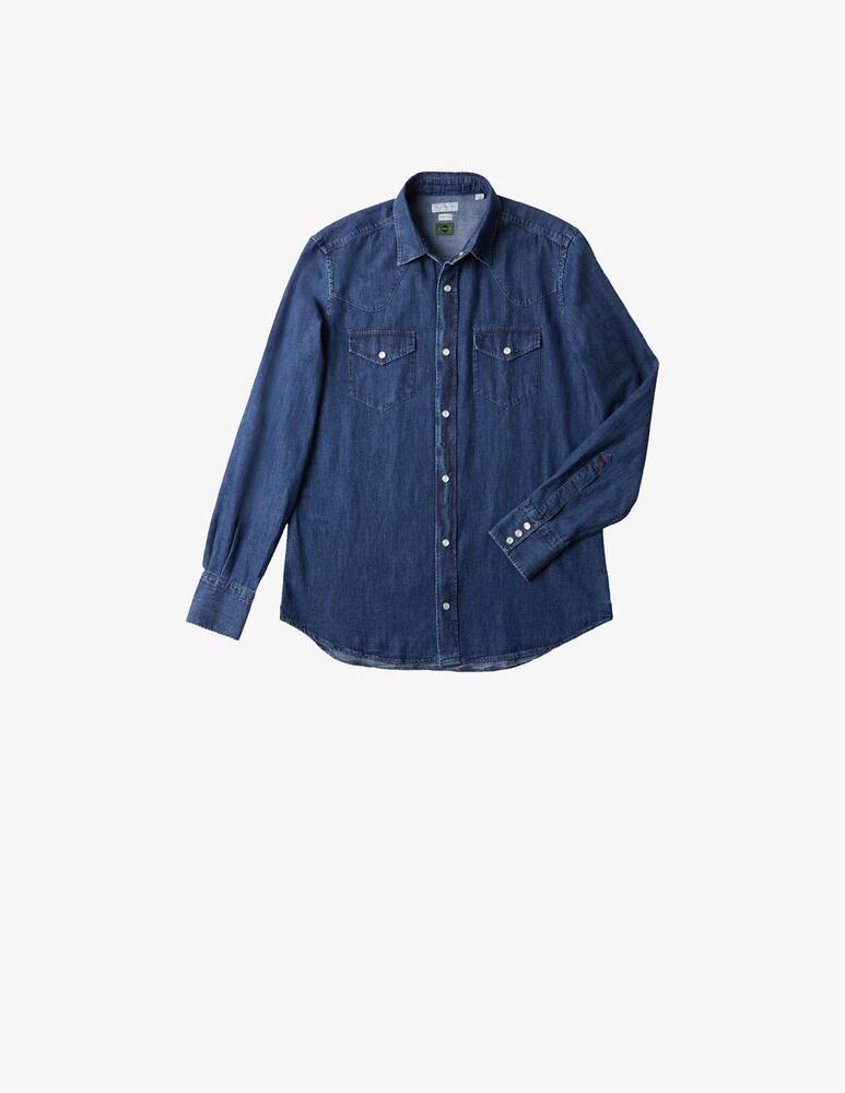 rinascente Slowear Glanshirt Certified denim regular fit shirt