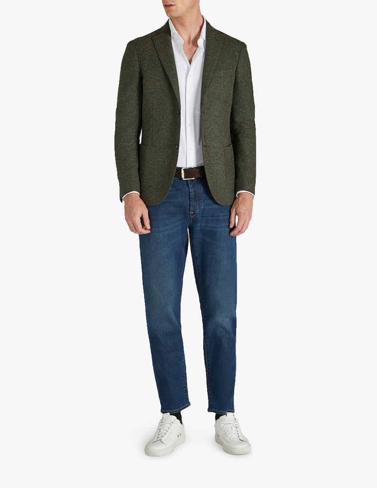 Slowear Glanshirt Camicia wash & wear slim fit in jersey tecnico - immagine 2