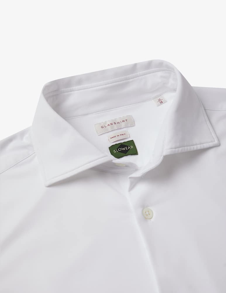 Slowear Glanshirt Camicia wash & wear slim fit in jersey tecnico - immagine 5