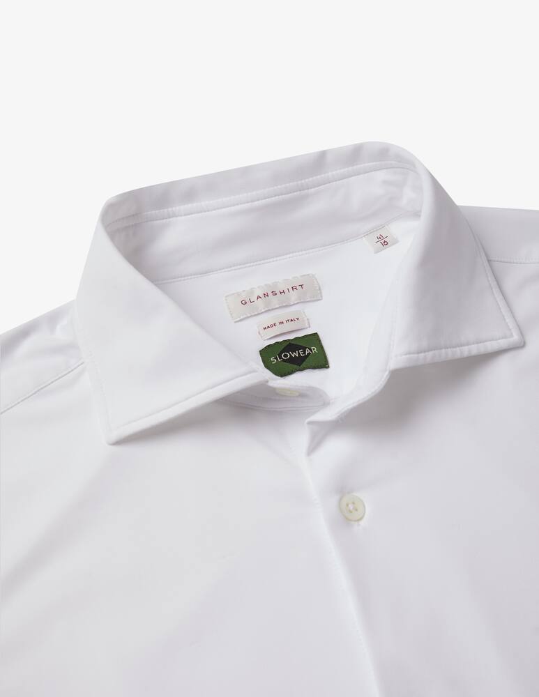 rinascente Slowear Glanshirt Camicia wash & wear slim fit in jersey tecnico