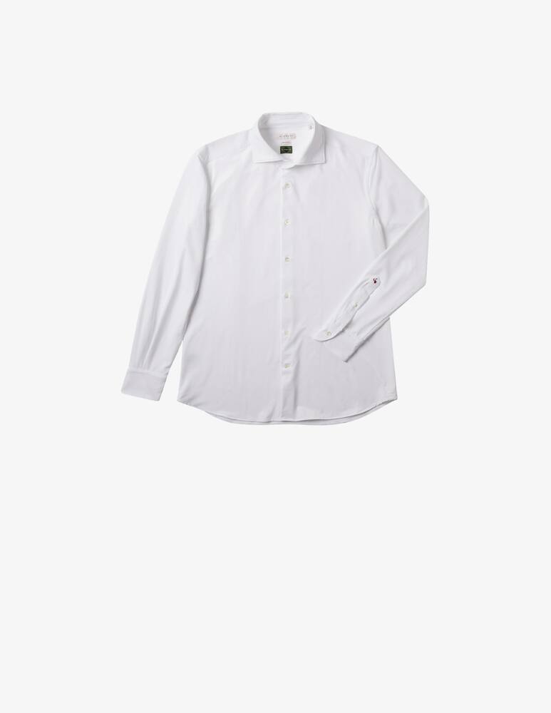 rinascente Slowear Glanshirt Camicia wash & wear slim fit in jersey tecnico