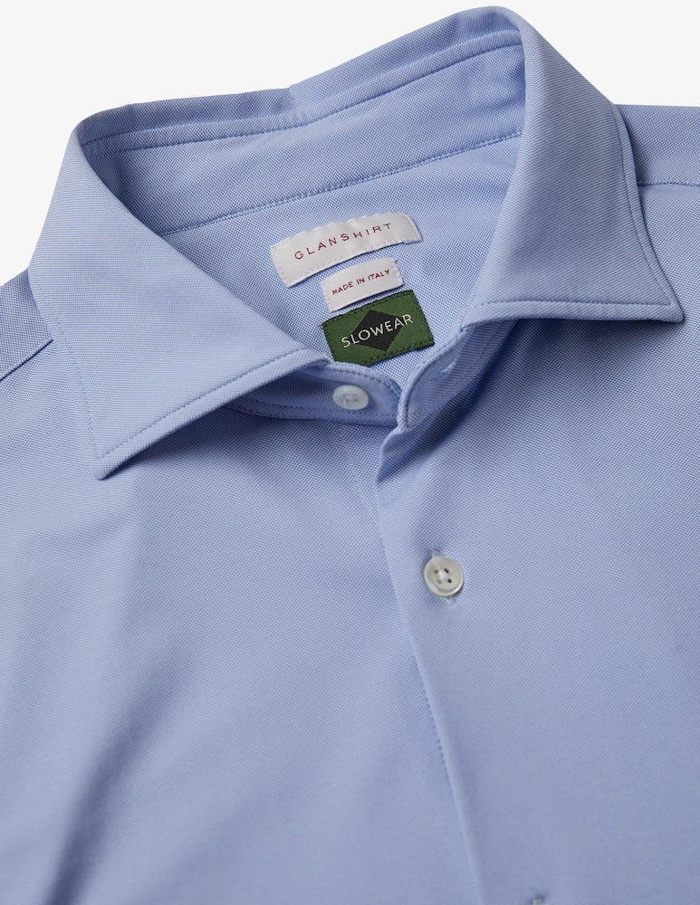 Slowear Glanshirt Camicia wash & wear slim fit in jersey tecnico - immagine 5 Slowear Glanshirt Camicia wash & wear slim fit in jersey tecnico - immagine 5