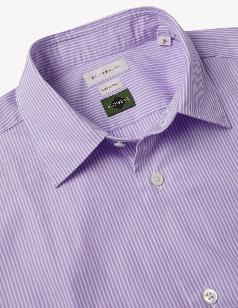 rinascente Slowear Glanshirt Cotton regular fit shirt with striped pattern