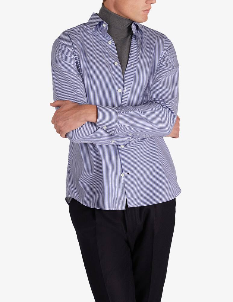 rinascente Slowear Glanshirt Cotton regular fit shirt with striped pattern