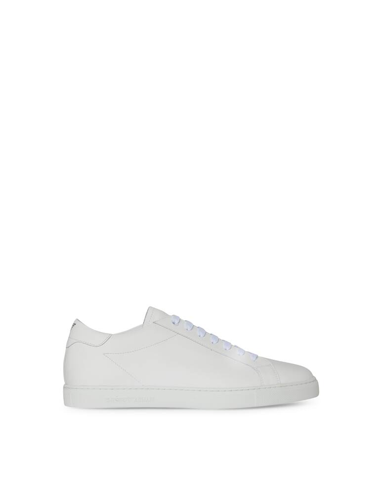 Emporio Armani Sneakers in nappa con logo sul retro - immagine 1 Emporio Armani Sneakers in nappa con logo sul retro - immagine 1