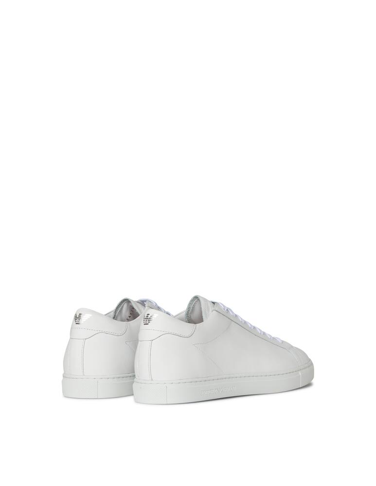 Emporio Armani Sneakers in nappa con logo sul retro - immagine 4 Emporio Armani Sneakers in nappa con logo sul retro - immagine 4