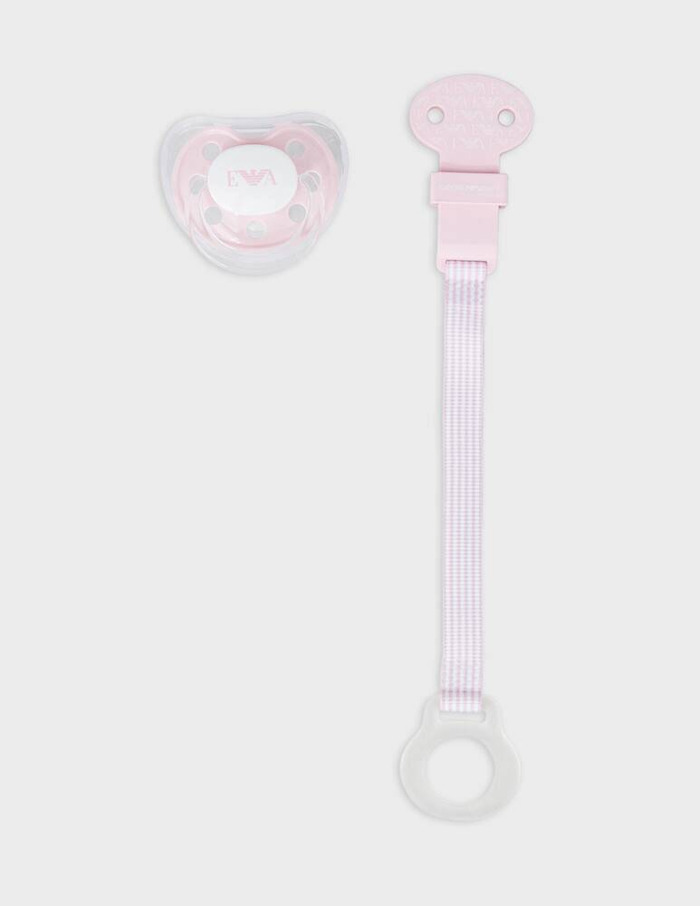 rinascente Emporio Armani Set baby care con ciuccio e cordino - multicolor