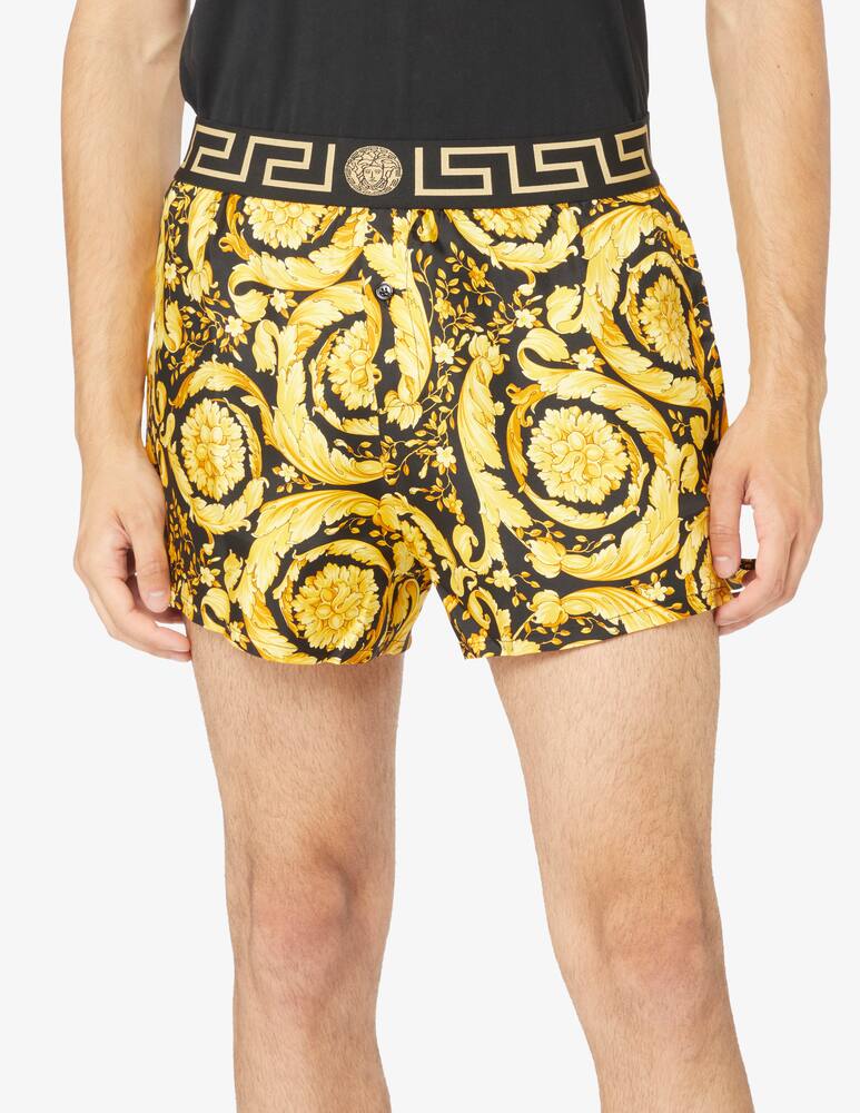 rinascente Versace Boxer seta barocco - Nero