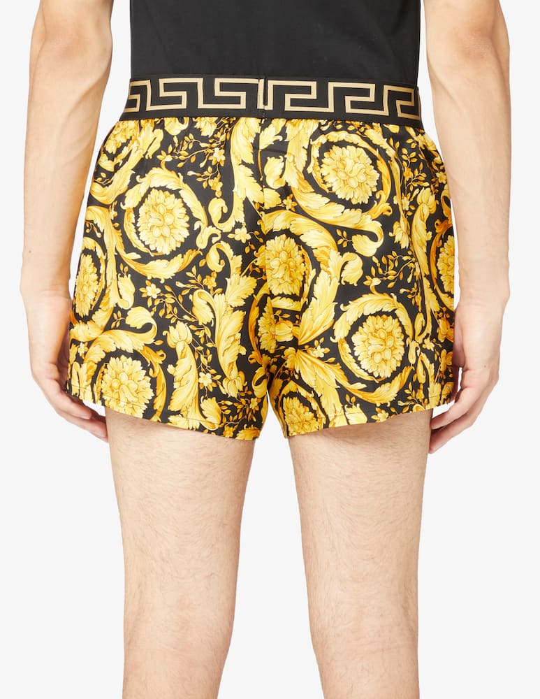 rinascente Versace Boxer seta barocco - Nero