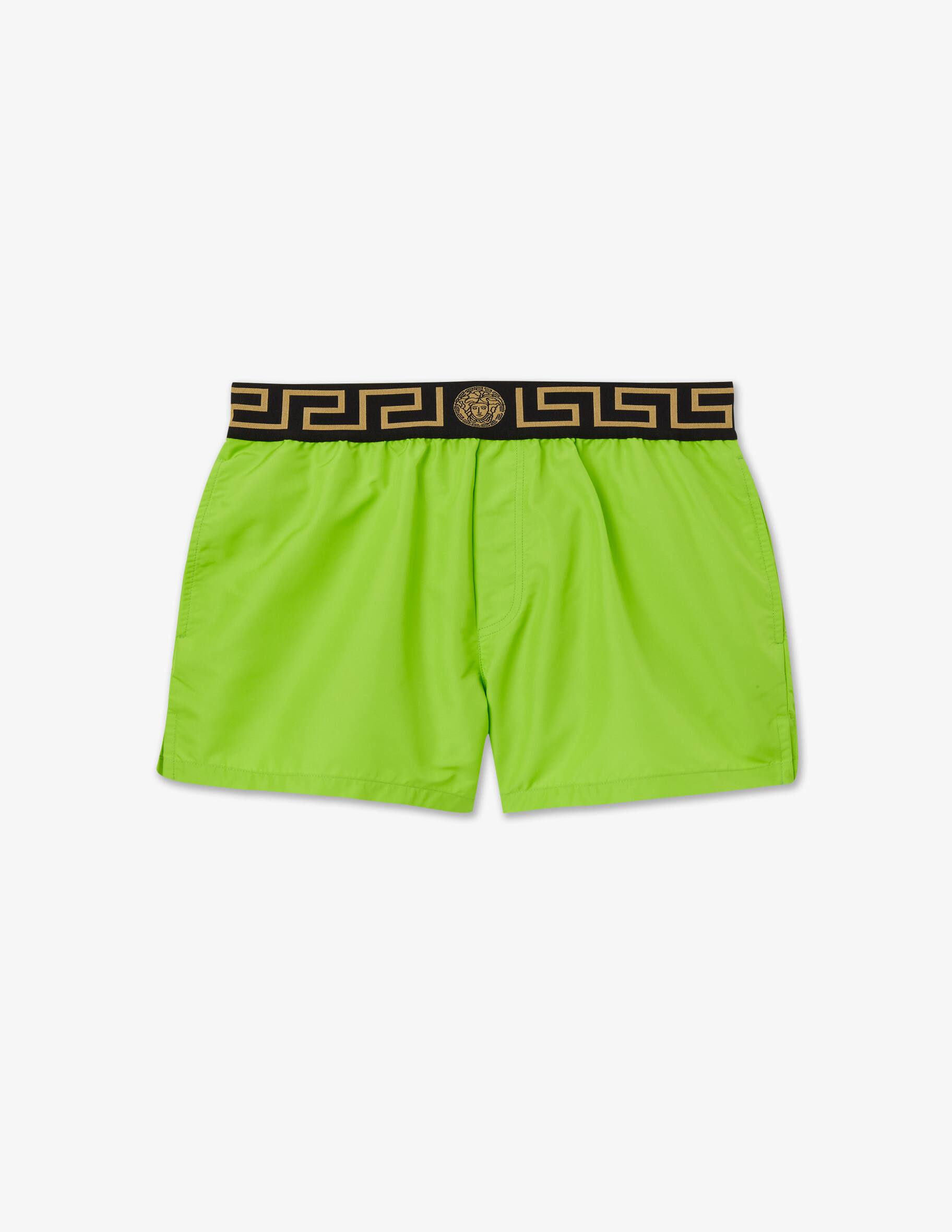 Shop Versace Golfo swim shorts on Rinascente