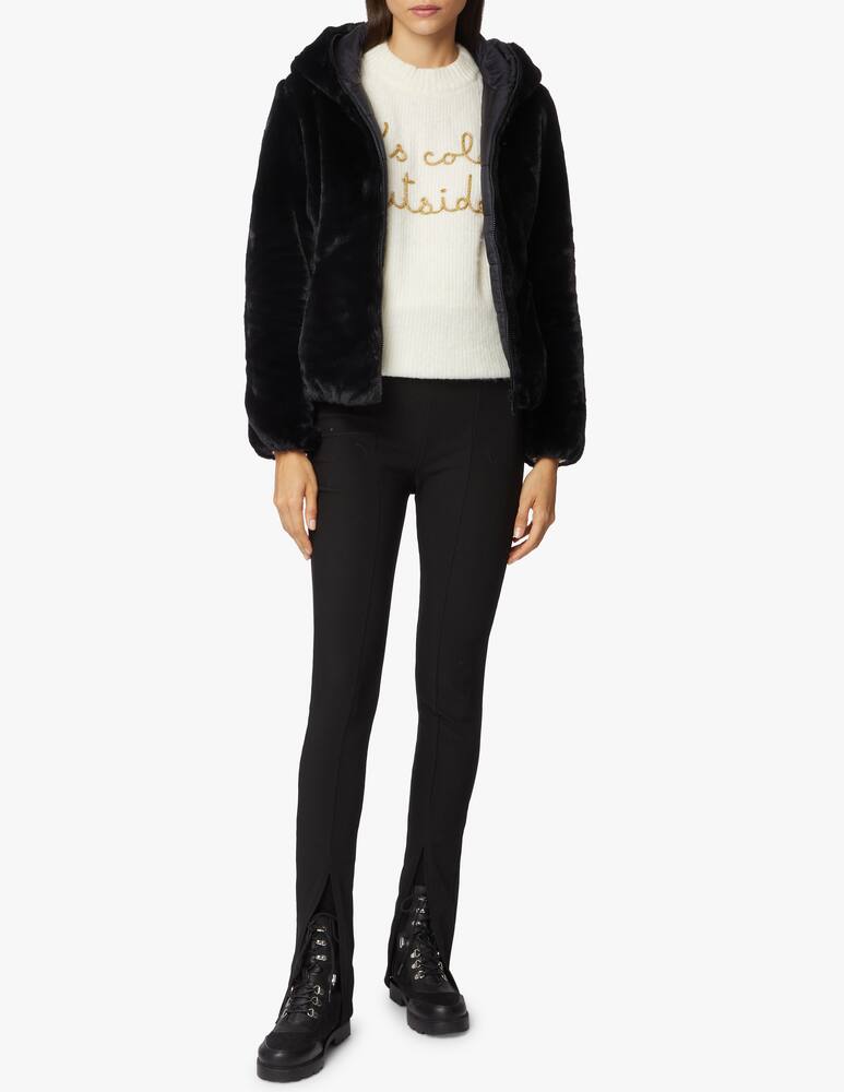 rinascente Save The Duck Short jacket in synthetic fur with hood Laila