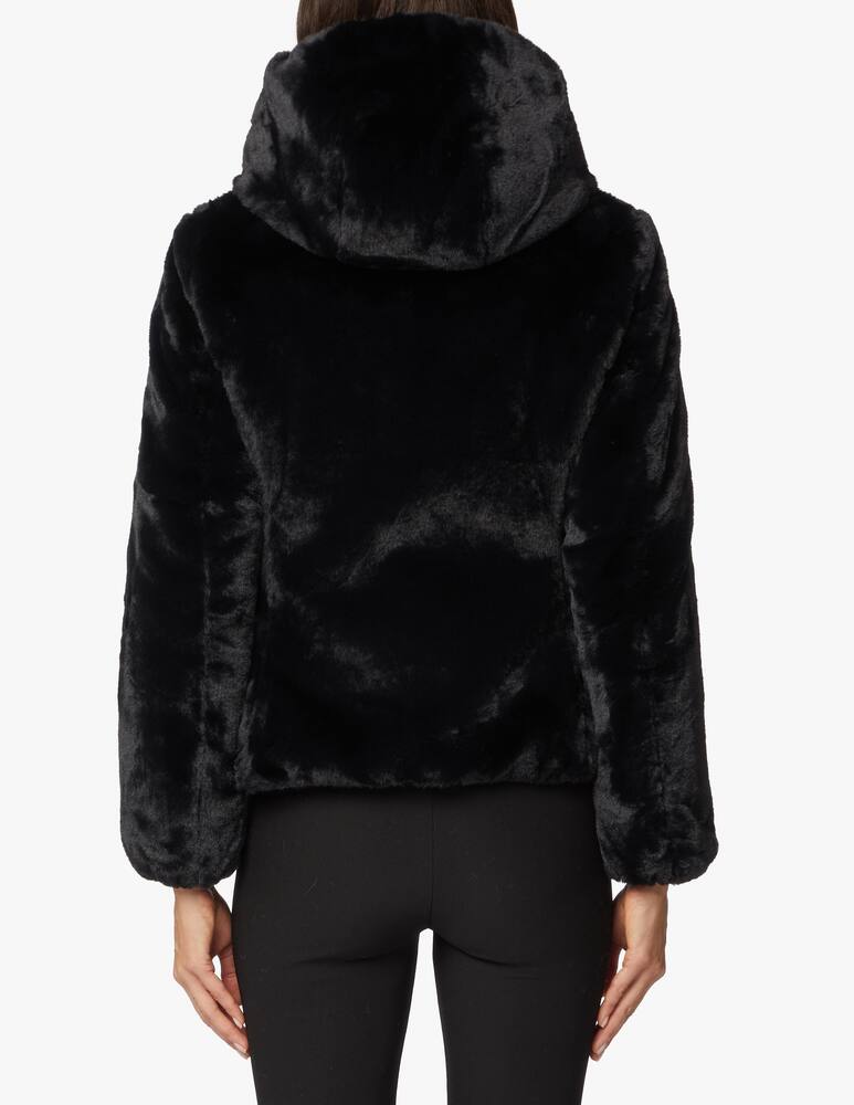 rinascente Save The Duck Short jacket in synthetic fur with hood Laila