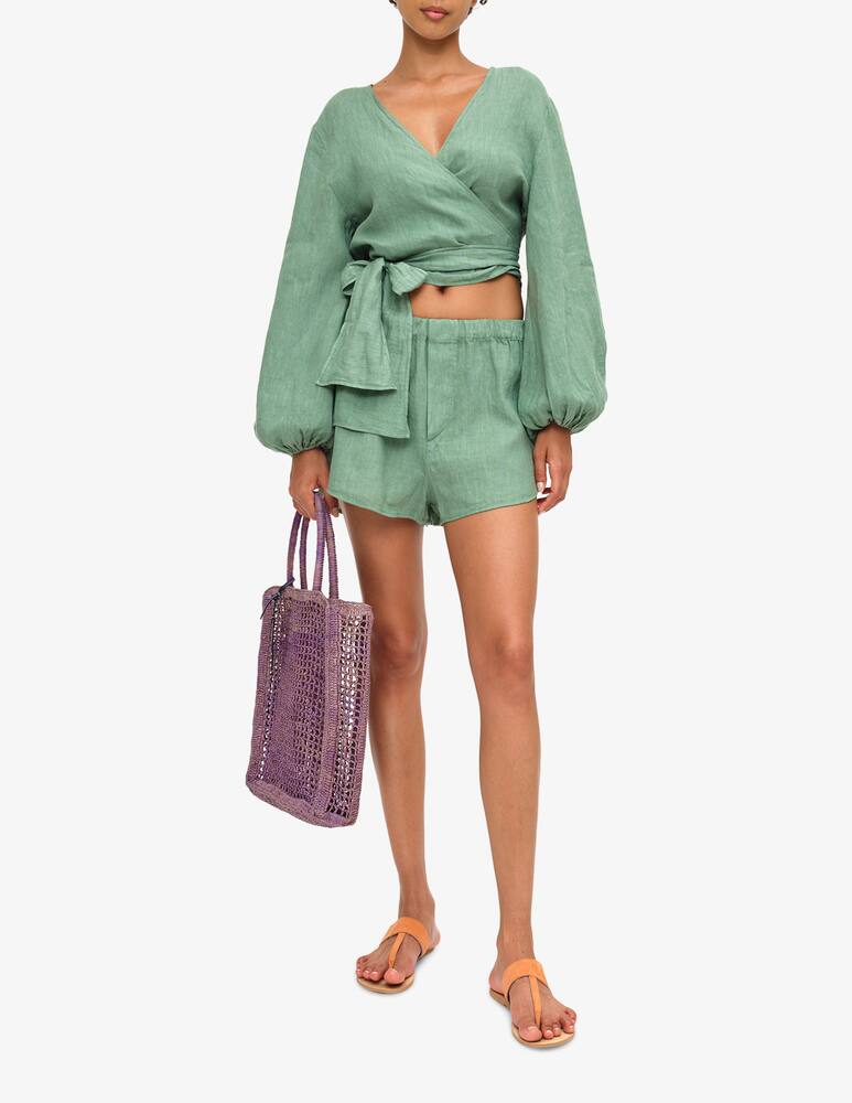 rinascente Manebì Icara linen top