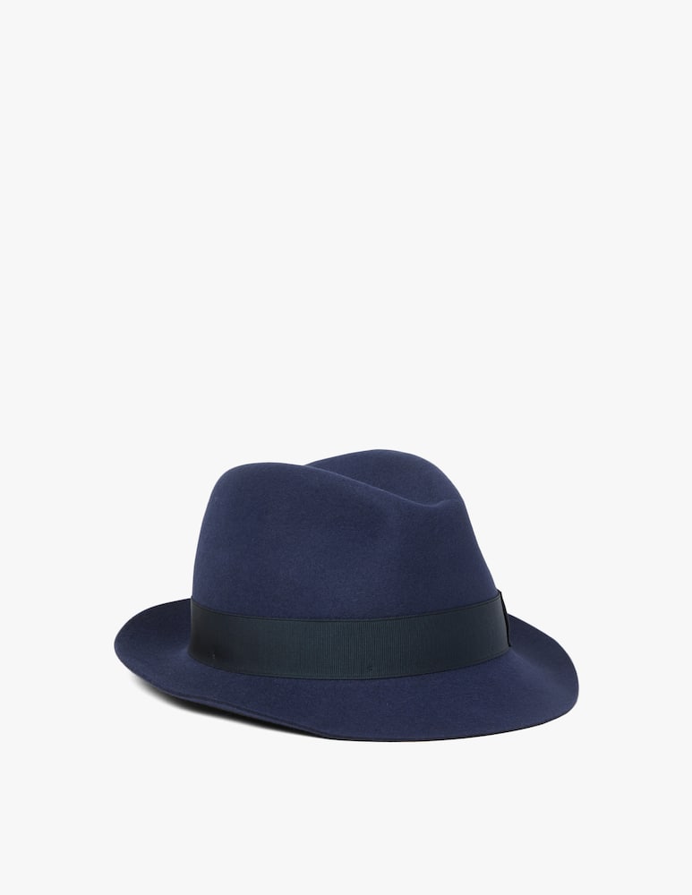 rinascente Borsalino Cappello trilby rasato tesa piccola