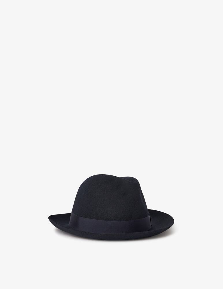Borsalino Cappello marengo rasato tesa media cinta cannete - immagine 2 Borsalino Cappello marengo rasato tesa media cinta cannete - immagine 2