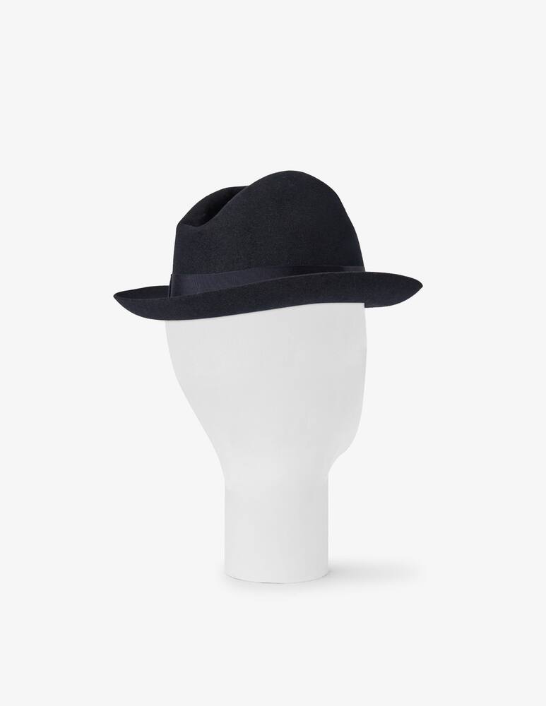 Borsalino Cappello marengo rasato tesa media cinta cannete - immagine 3 Borsalino Cappello marengo rasato tesa media cinta cannete - immagine 3