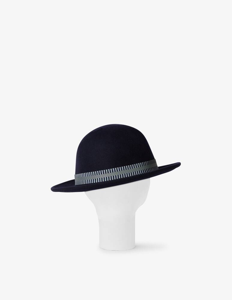 rinascente Borsalino Cappello feltro tesa media cinta a righe