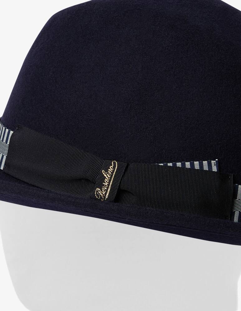 rinascente Borsalino Cappello feltro tesa media cinta a righe