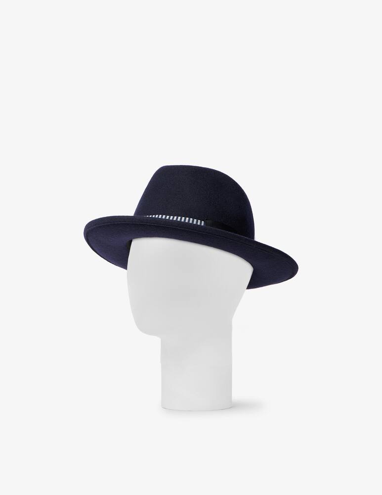 rinascente Borsalino Wool felt hat with striped band