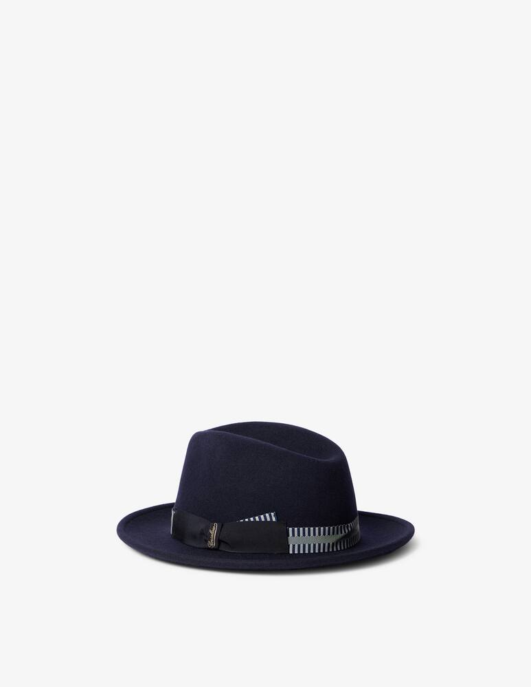 rinascente Borsalino Wool felt hat with striped band