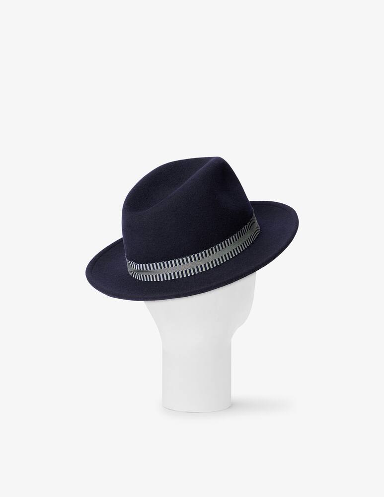 rinascente Borsalino Wool felt hat with striped band