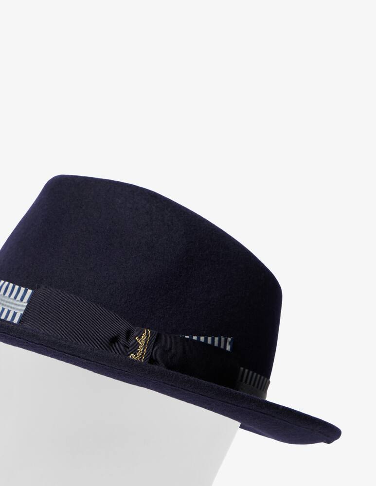 rinascente Borsalino Wool felt hat with striped band