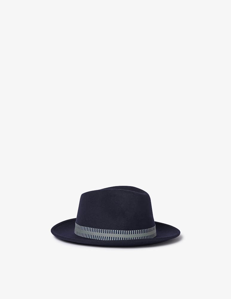 Borsalino Cappello feltro tesa media cinta a righe - immagine 6 Borsalino Cappello feltro tesa media cinta a righe - immagine 6