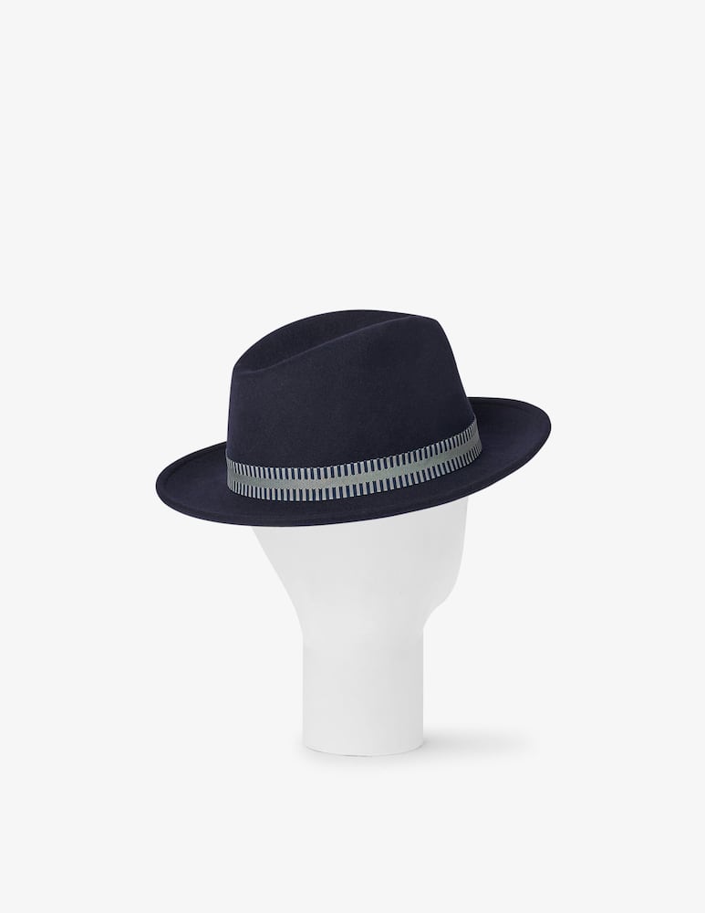 Borsalino Cappello feltro tesa media cinta a righe - immagine 7 Borsalino Cappello feltro tesa media cinta a righe - immagine 7