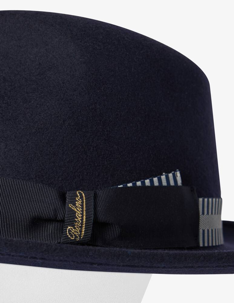 rinascente Borsalino Cappello feltro tesa media cinta a righe