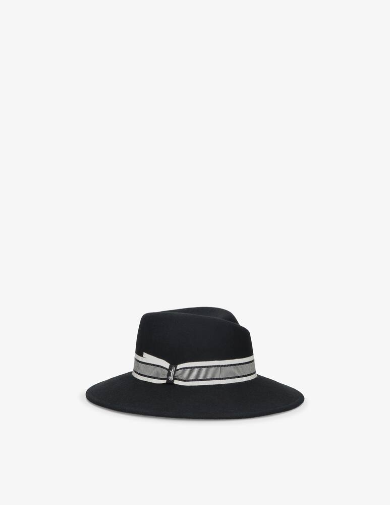 Borsalino Feltro lana tesa larga cinta cannete rigata - immagine 1 Borsalino Feltro lana tesa larga cinta cannete rigata - immagine 1