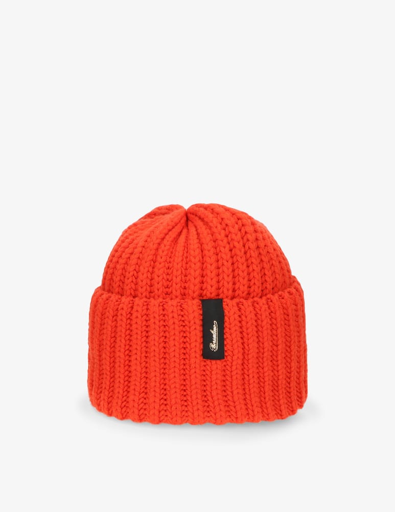 Borsalino Beanie lana vergine bordo alto a coste risvolto - immagine 1 Borsalino Beanie lana vergine bordo alto a coste risvolto - immagine 1