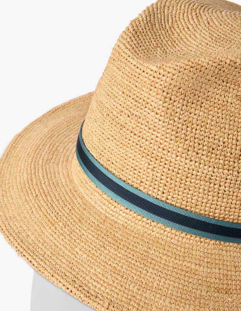 rinascente Borsalino Cappello crochet rafia