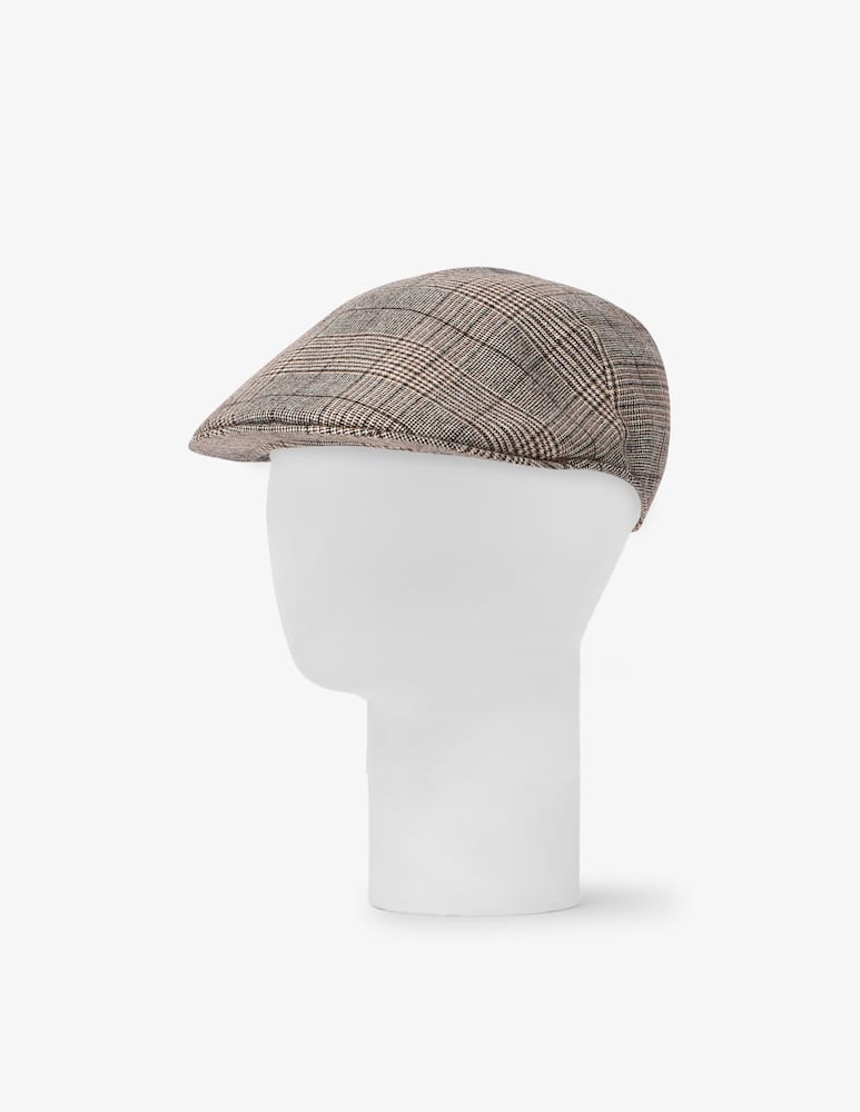 rinascente Borsalino Parigi check flat cap