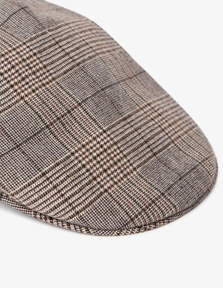 rinascente Borsalino Parigi check flat cap