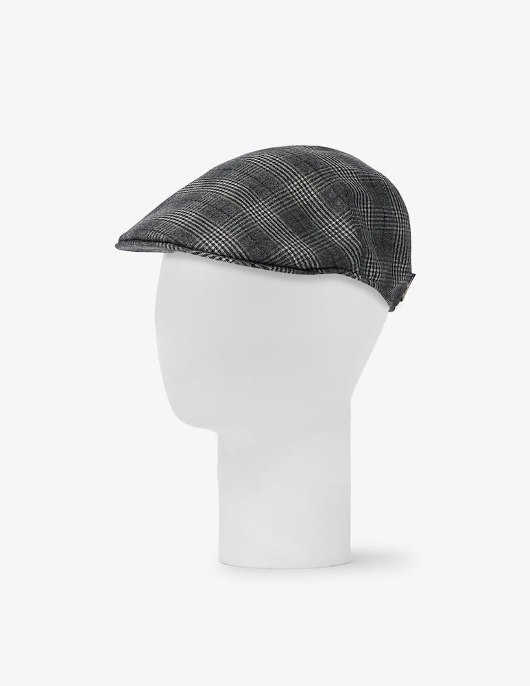 rinascente Borsalino Parigi check flat cap