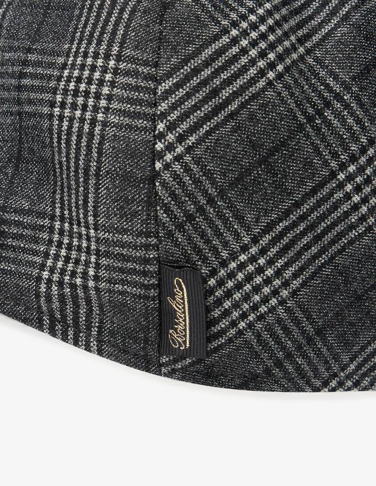 rinascente Borsalino Parigi check flat cap