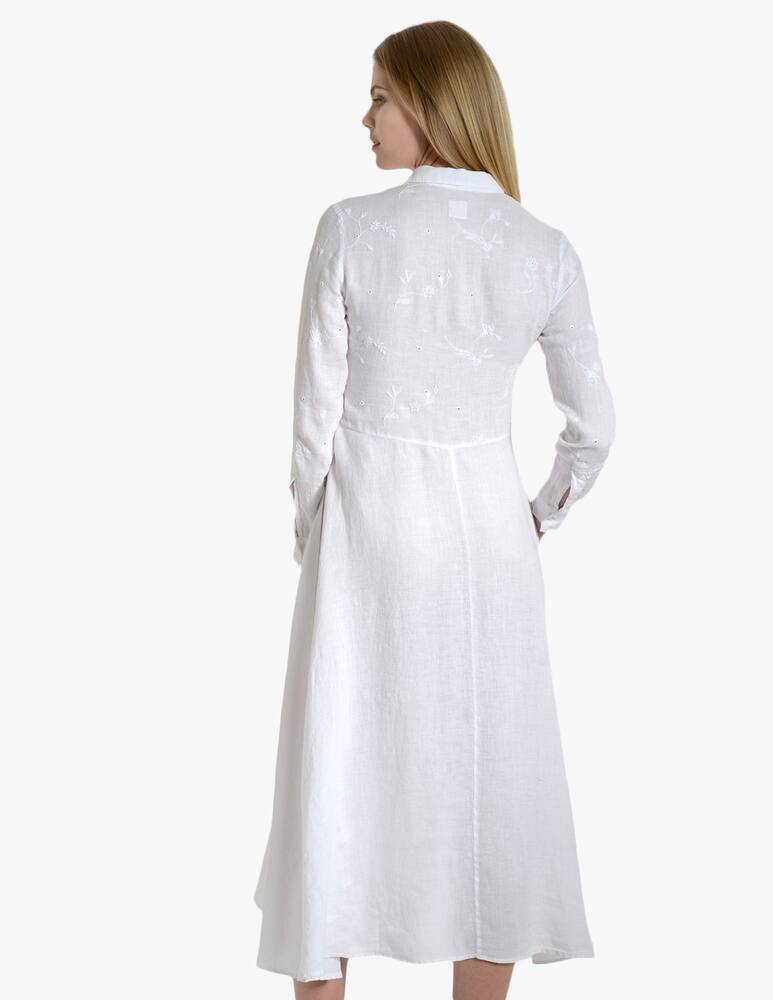 rinascente 120% Lino Abito in lino con ricamo