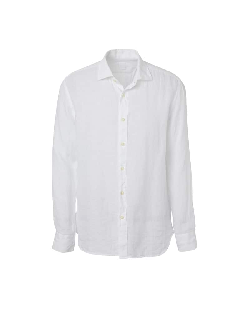 rinascente 120% Lino French collar linen shirt