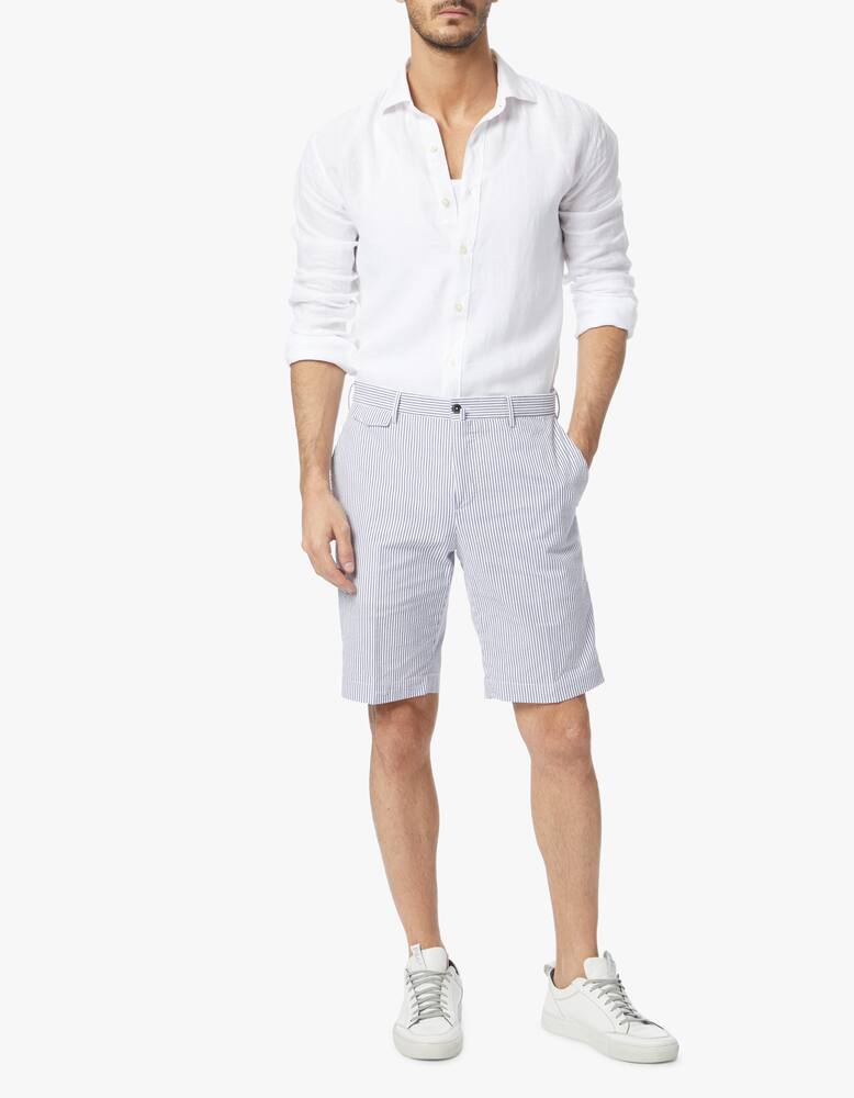 rinascente 120% Lino French collar linen shirt