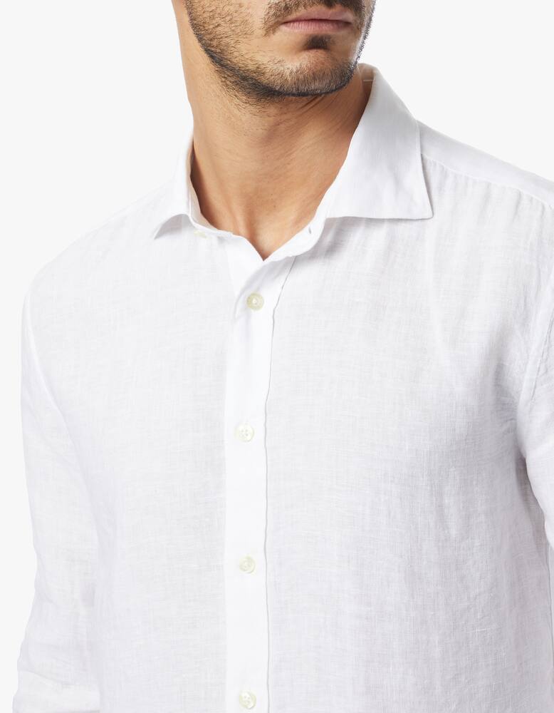 rinascente 120% Lino French collar linen shirt