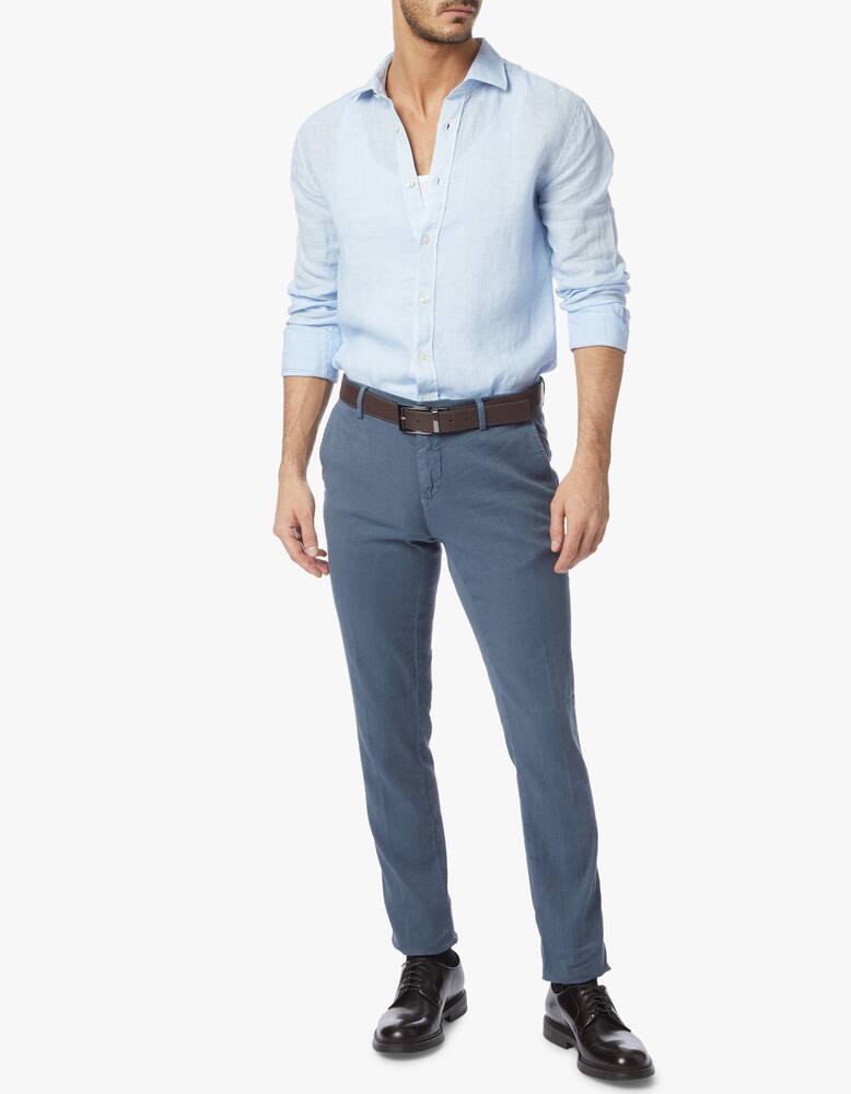 rinascente 120% Lino French collar linen shirt