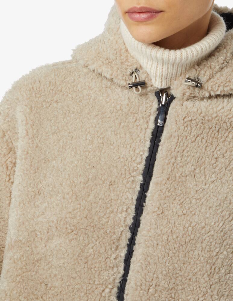 rinascente Emporio Armani Pelliccia corta con cappuccio - Beige