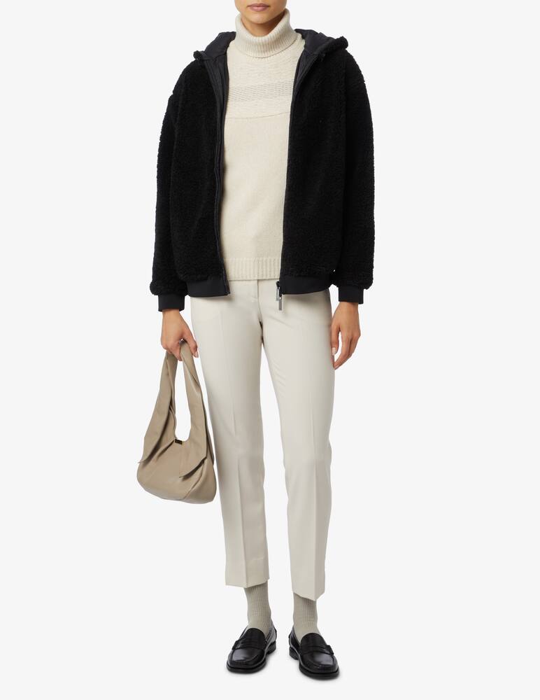 rinascente Emporio Armani Short fur with hood - Black