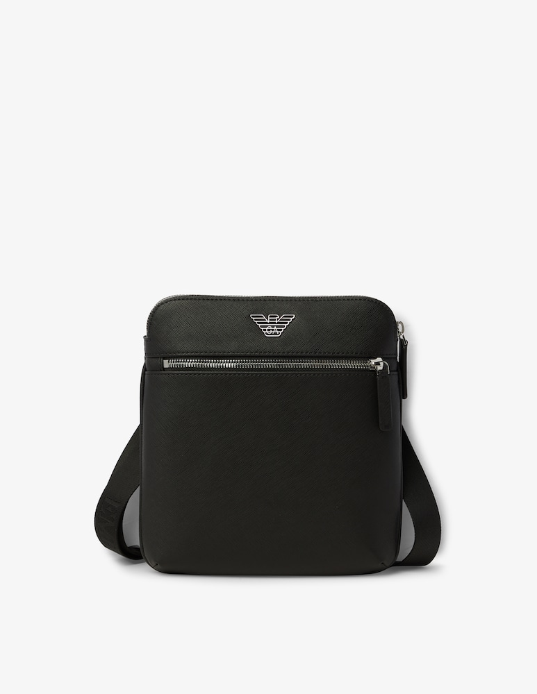 Emporio Armani Borsello in saffiano con logo metal - immagine 1 Emporio Armani Borsello in saffiano con logo metal - immagine 1